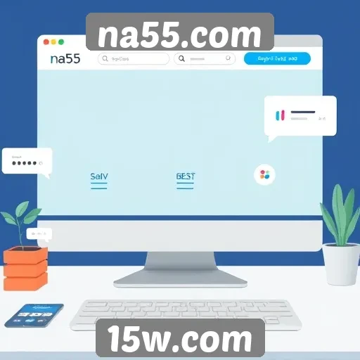 Exploração das funcionalidades interativas do na55.com